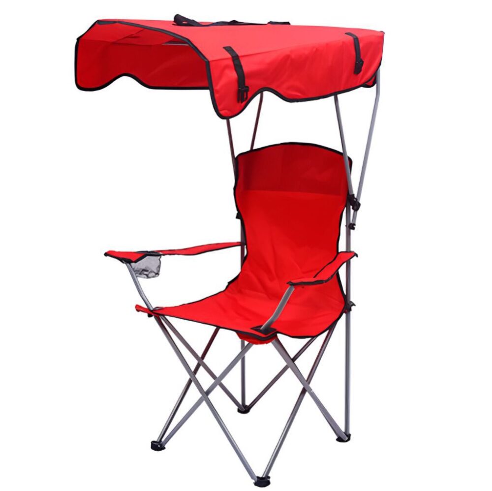 Portable Folding Beach Chair with Canopy - Image 4