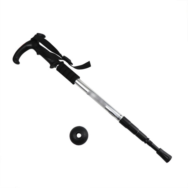 Three-Section Straight Handle Telescoping Travel Walking Stick