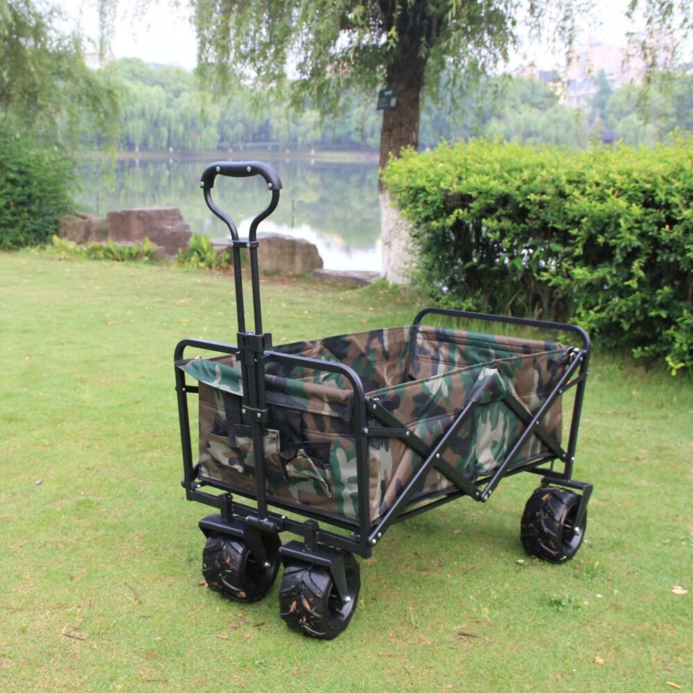 Portable 7-Inch Wheel Outdoor Camping Cart - Image 4