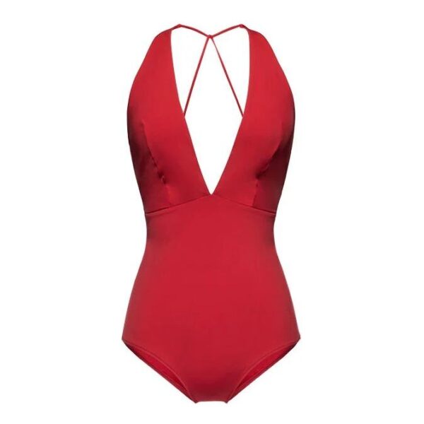 Sexy Slimming Deep V One-Piece Swimsuit
